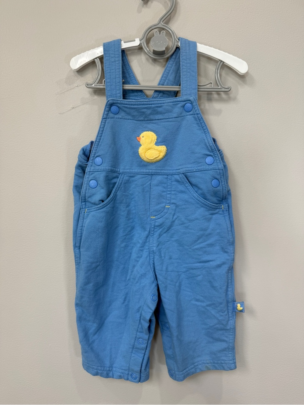Carter's Blue Overalls with Yellow Duck Applique